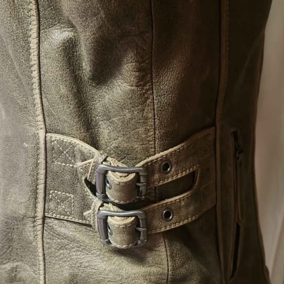 Harley-Davidson Black and Brown Leather Jacket - Picture 5 of 7